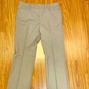 New York & Company Gray Pinstripe Dress Pant